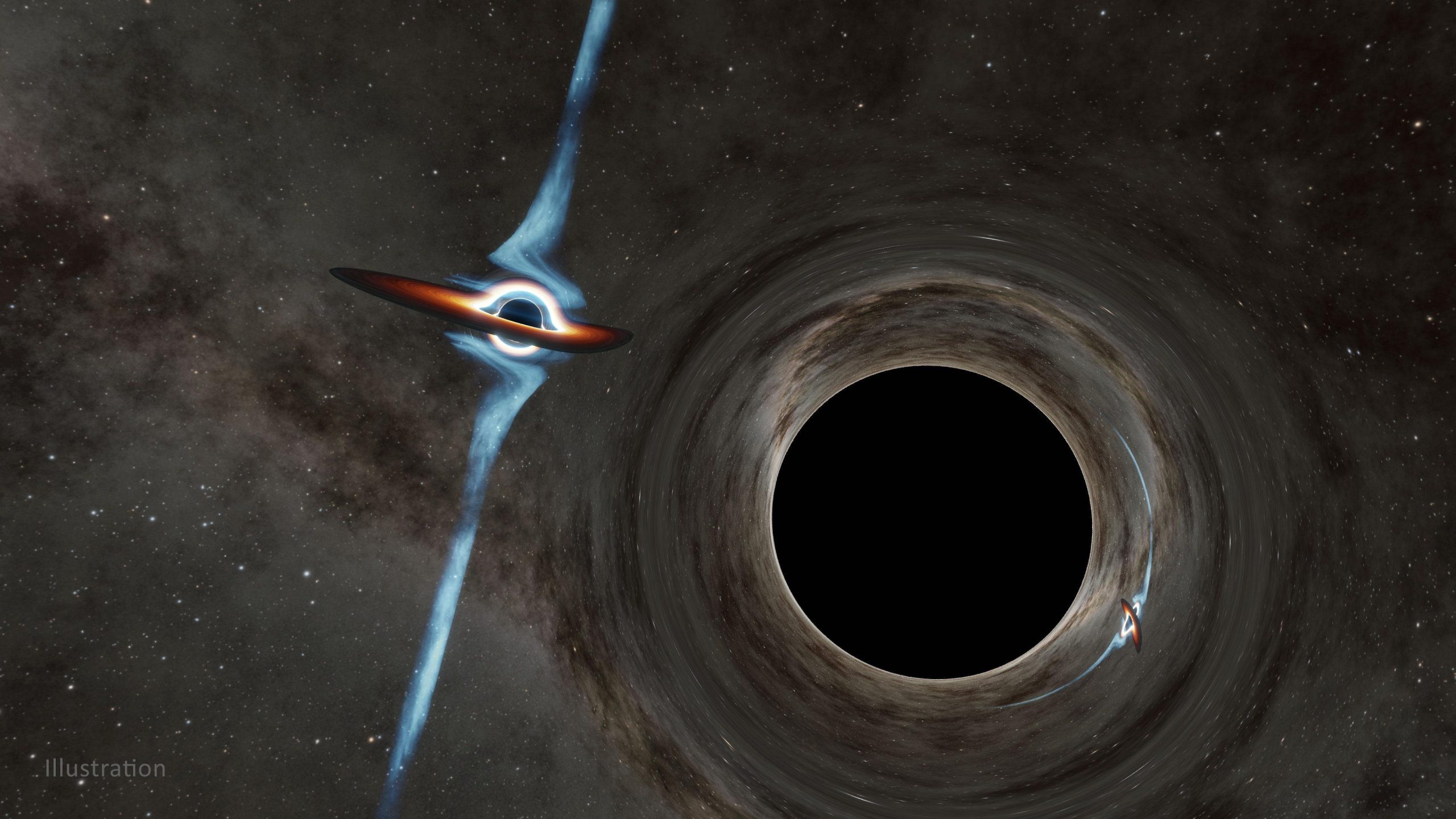 You are currently viewing Astrônomos encontram par de buracos negros em rota de colisão