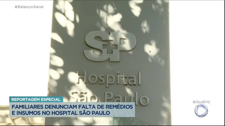 You are currently viewing Familiares denunciam falta de remédios no Hospital São Paulo