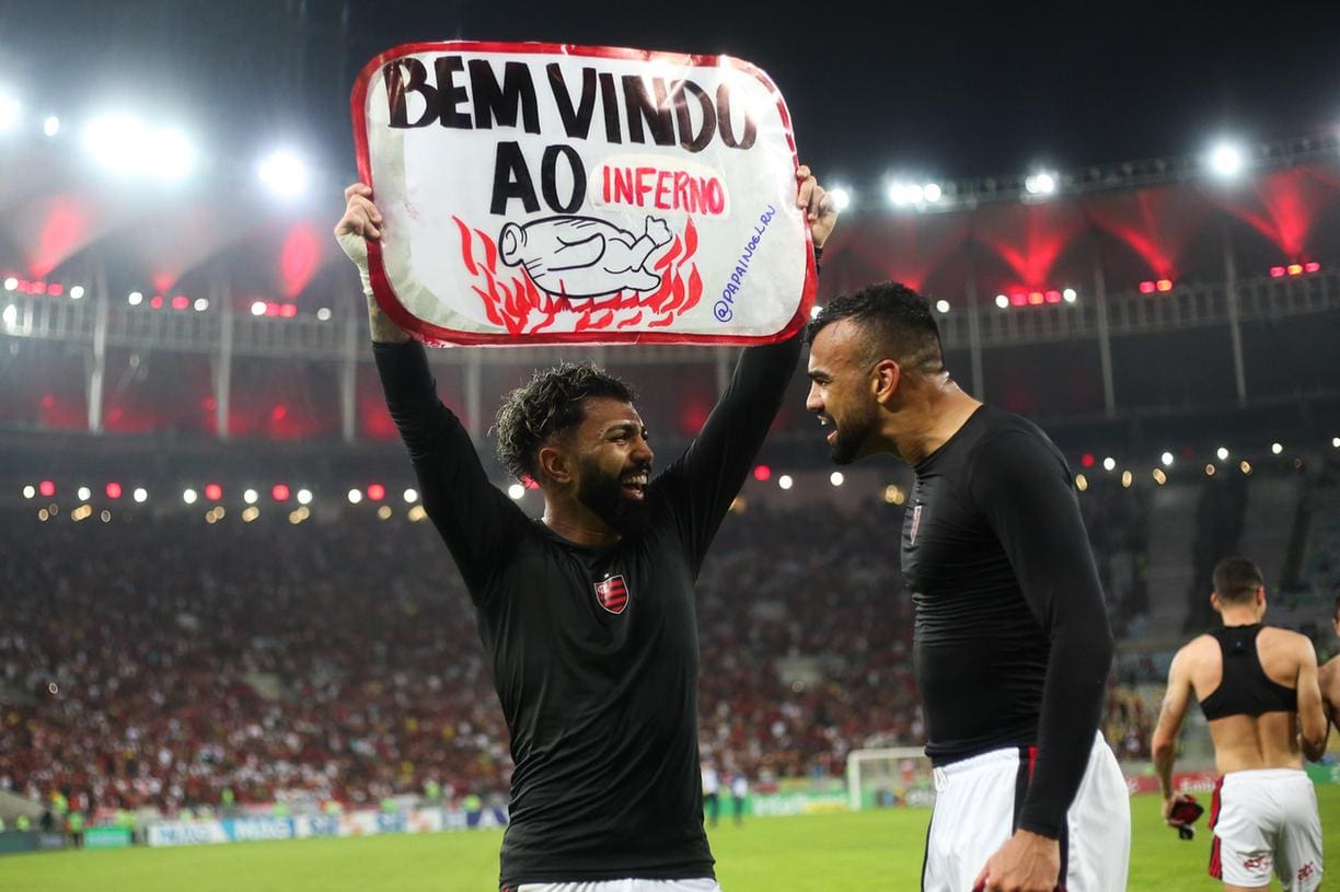 You are currently viewing Gabigol comemora vitória do Flamengo com provocação ao Atlético-MG