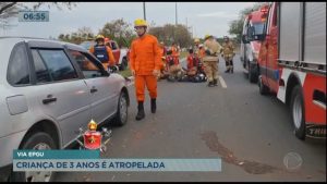 Read more about the article Criança de 3 anos é atropelada na Estrada Parque Guará