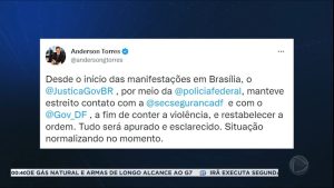 Read more about the article “Tudo será apurado e esclarecido”, diz ministro Anderson Torres sobre atos de vandalismo em Brasília