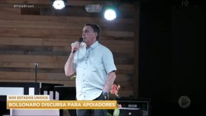 Read more about the article Jair Bolsonaro discursa para apoiadores nos EUA