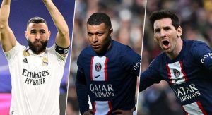 Read more about the article Benzema, Mbappé e Messi no páreo: veja como está a disputa pelo prêmio de melhor do mundo