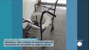 Read more about the article Câmera do Balanço descobre pacientes dividindo cadeira de banho com mais de 40 pessoas