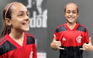 Read more about the article Promessa de 11 anos do Flamengo Feminino comemora oportunidade de jogar no Sub-15