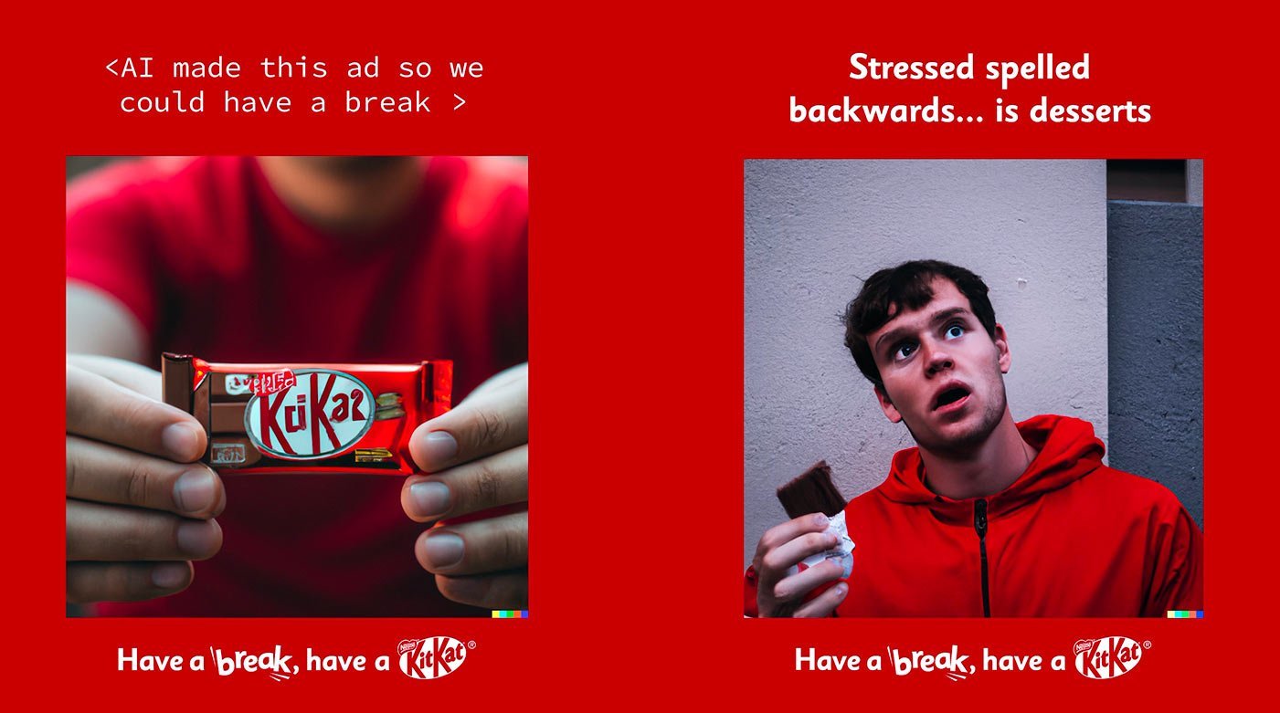 You are currently viewing KitKat tira um descanso e emprega IA em nova campanha de marketing