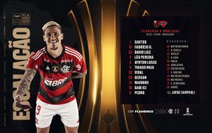 Read more about the article SAIU! Flamengo divulga escalação para jogo contra o Ñublense, pela Libertadores da América
