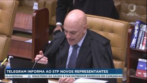 Read more about the article Após decisão de Moraes, Telegram informa ao STF novos representantes