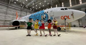 Read more about the article Gol apresenta avião em homenagem aos 60 anos da Turma da Mônica