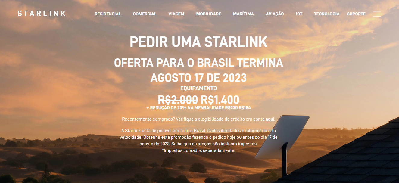You are currently viewing Conexão de alta velocidade em qualquer lugar: saiba como comprar a internet da Starlink no Brasil