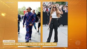 Read more about the article Shakira e Lewis Hamilton estariam namorando, segundo imprensa internacional