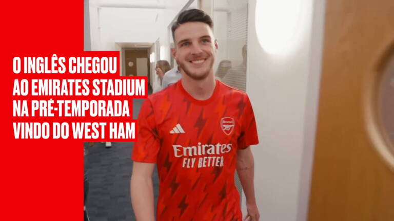 You are currently viewing Declan Rice comemora seu primeiro título com o Arsenal