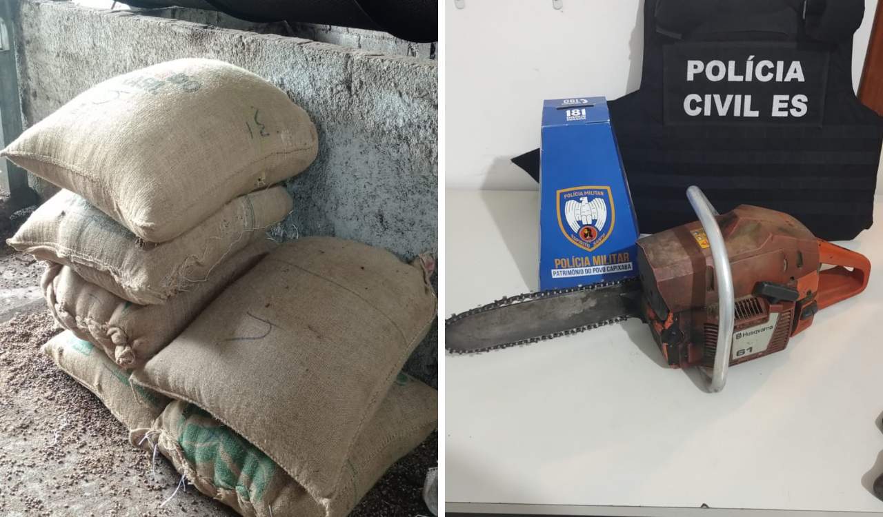 You are currently viewing Polícia recupera motosserra e sacas de café em ação no Noroeste do ES