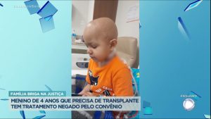 Read more about the article Criança que precisa de transplante de medula óssea tem tratamento negado pelo convênio