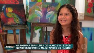 Read more about the article Talento mirim: brasileira de 10 anos é selecionada para expor obra no Museu do Louvre, na França