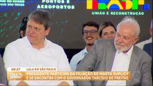 Read more about the article Lula encontra Tarcísio e anuncia parceria para construir túnel entre Santos e Guarujá