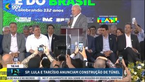 Read more about the article Lula e Tarcísio anunciam construção de túnel que liga Santos e Guarujá