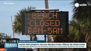 Read more about the article Prefeitura de Miami fecha praia após 18h e impõe medidas para acabar com férias de universitários