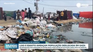 Read more about the article Ilhas de lixo e esgoto contaminado ameaçam saúde da população da Faixa de Gaza