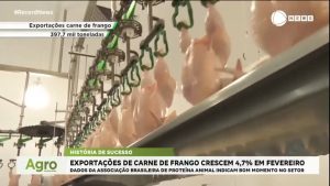Read more about the article Brasil exporta mais de 397 mil toneladas de frango em fevereiro, o maior nível desde 2020