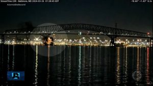 Read more about the article EUA: autoridades fazem buscas por seis desaparecidos após queda de ponte em Baltimore
